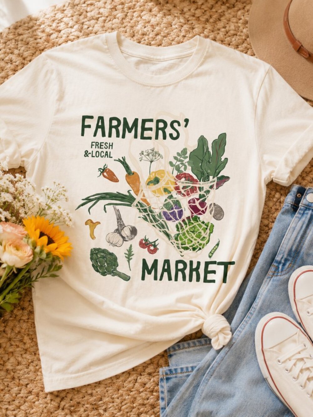 Tomato Girl Summer Shirt 🍅🌿✨ | Farmers Market Graphic Tee